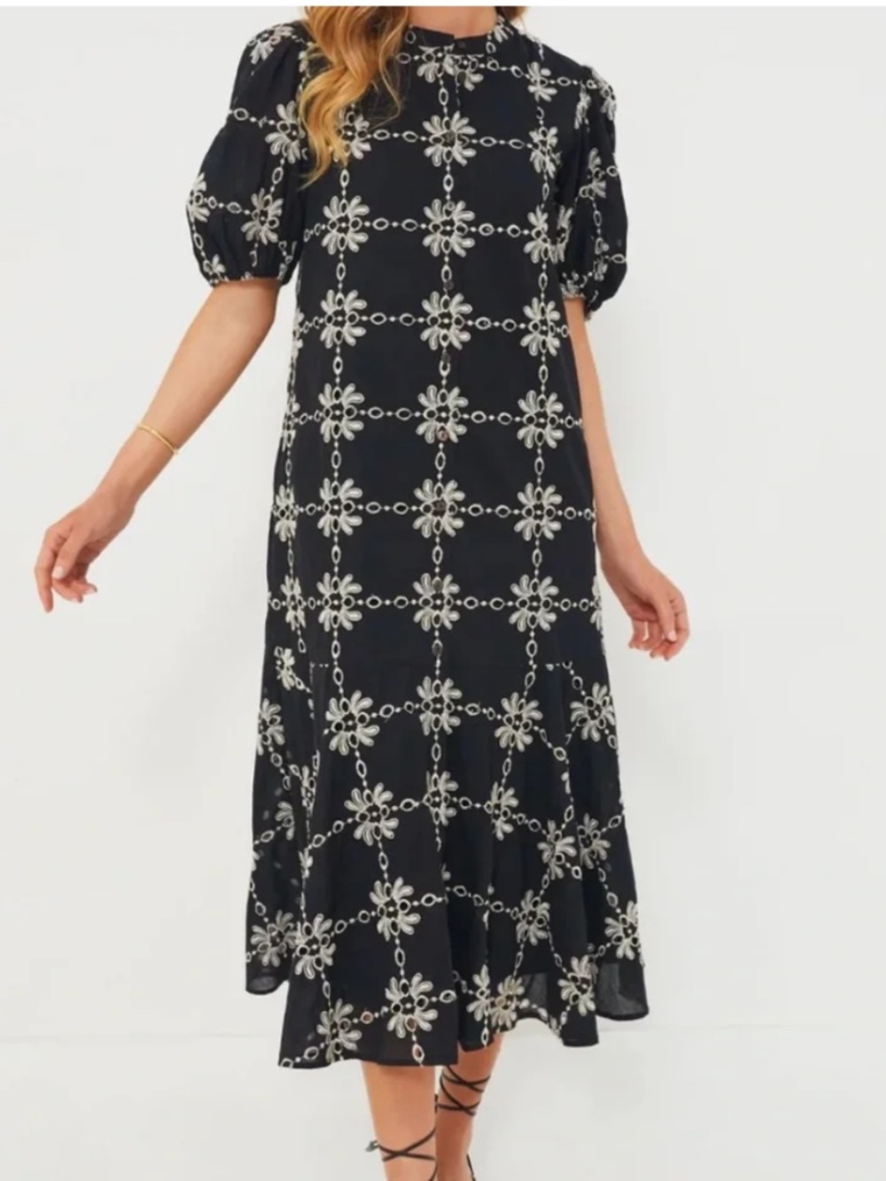 Tuckernuck Black Eyelet Lewis Dress